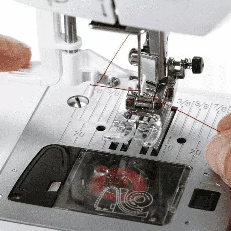 SINGER šijací stroj 7640 – elektrický model pre domácnosť, biela, viacero programov stehov