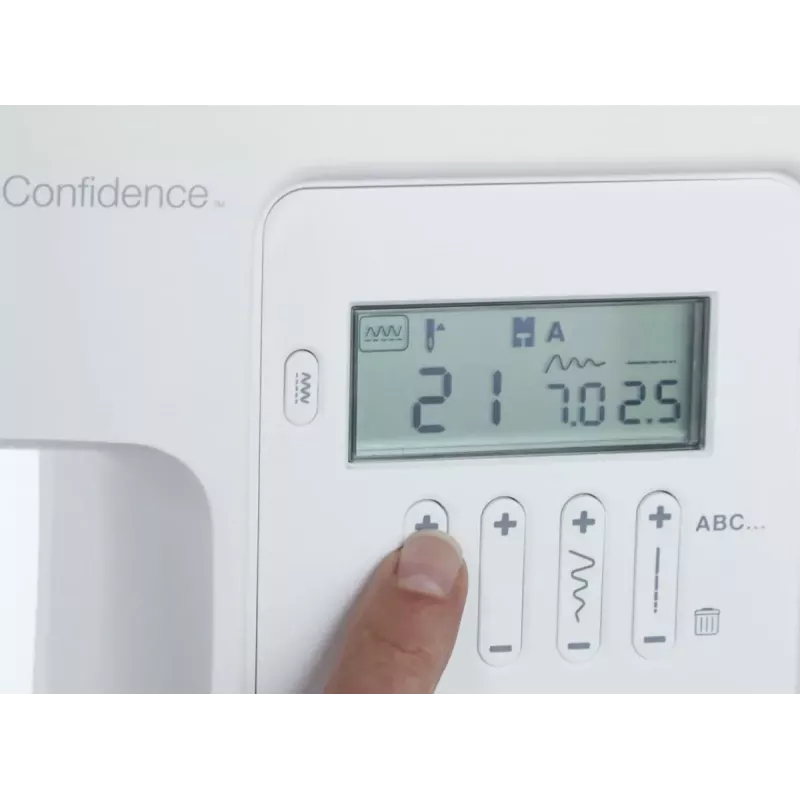 SINGER šijací stroj 7640 – elektrický model pre domácnosť, biela, viacero programov stehov