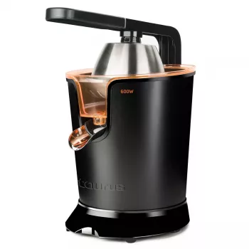 Odstredivý odšťavovač Taurus Easy Press 600 — 600 W, 0,65 l nádoba na šťavu, nerezové telo, proti odkvapkávaniu