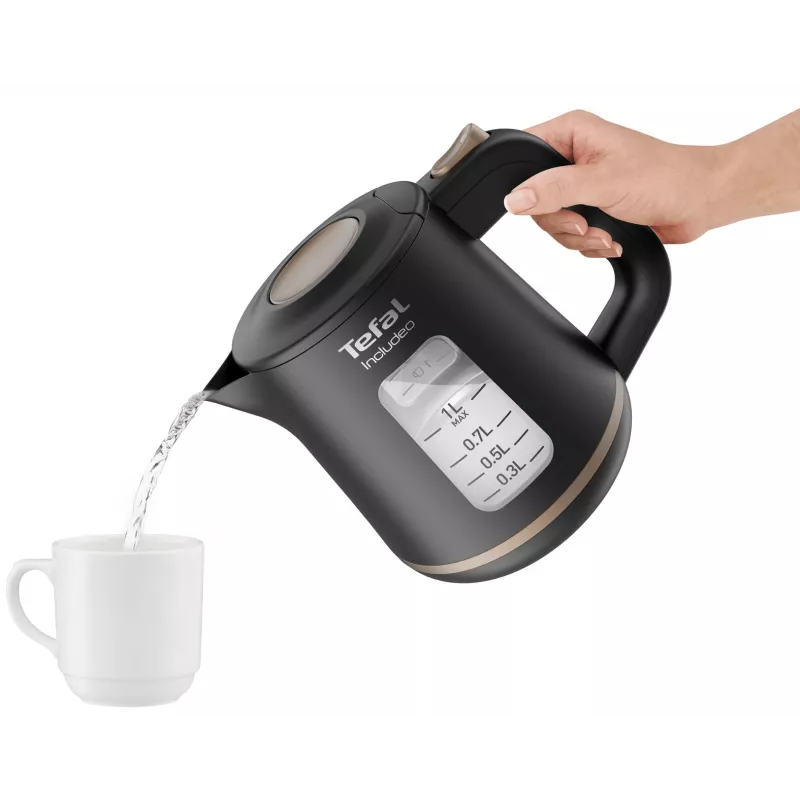 Tefal Includeo KI5338 rýchlovarná kanvica 1 l 2400 W čierna
