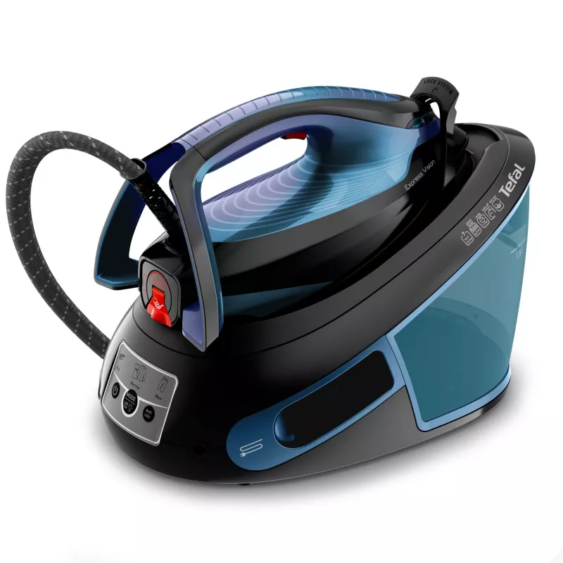 Tefal Express Vision SV8151 2800 W 1,8 l Durilium AirGlide Autoclean žehliaca plocha modrá, čierna