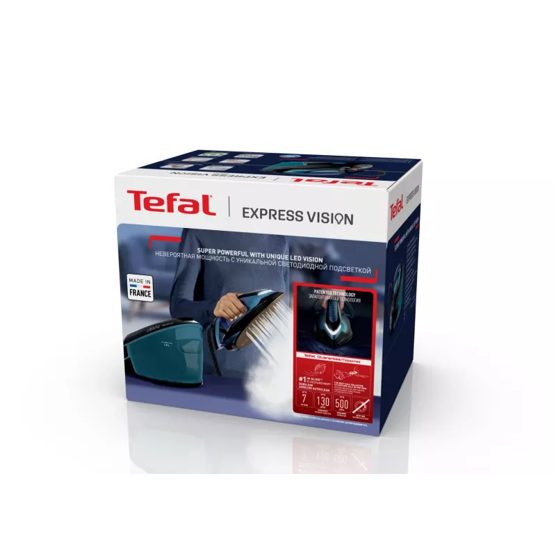 Tefal Express Vision SV8151 2800 W 1,8 l Durilium AirGlide Autoclean žehliaca plocha modrá, čierna
