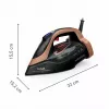 Tefal Ultimate Power Pro FV9E50 suchá a parná žehlička Durilium AirGlide Autoclean žehliaca plocha 3200 W čierna, medená