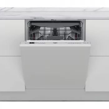 Whirlpool WI 7020 PF plne integrovaná umývačka riadu 14 jedálenských súprav strieborná