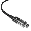 USB nabíjací kábel Baseus Gem P10373003111-00, 1 m, 2,4 A, nylonový plášť, Lightning, USB-A, čierny