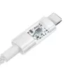 USB nabíjací kábel Baseus Gem P10373003211-00, 1 m, 2,4 A, Lightning/USB-A, biely, nylonový plášť