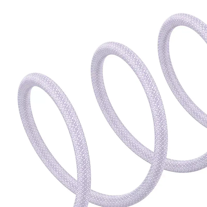 USB kábel Baseus Gem P10373003511-00 — 1 m nylon, Lightning na USB-A, 2,4 A rýchlonabíjanie, fialový