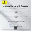 BASEUS Free2pull Expandable USB C To Ip Ligtning Fast Charging kábel 1 M 20 W biely