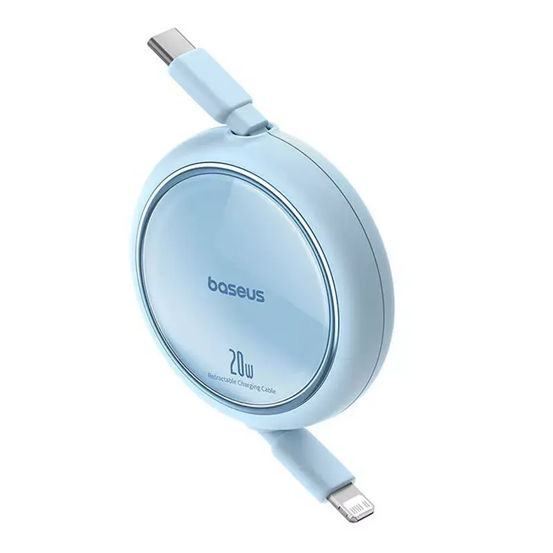 USB-C na Lightning kábel Baseus Free2Pull 20 W, 1 m, modrý, 480 Mbit/s, USB PD