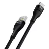 USB-A na USB-C kábel Baseus Flash 2 1m 100W čierny, USB PD, 480 Mbit/s, nylon