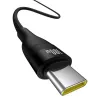 USB-A na USB-C kábel Baseus Flash 2 1m 100W čierny, USB PD, 480 Mbit/s, nylon