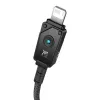 Kábel USB-A na Lightning Baseus P10355802111-00 — 1 m, 5V/2.4A, USB PD, aramidové vlákno, čierny
