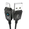 Kábel USB-A na Lightning Baseus P10355802111-00 — 1 m, 5V/2.4A, USB PD, aramidové vlákno, čierny