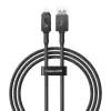 Kábel USB-A na Lightning Baseus P10355802111-00 — 1 m, 5V/2.4A, USB PD, aramidové vlákno, čierny