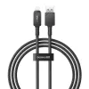 Kábel USB-A na Lightning Baseus P10355802111-00 — 1 m, 5V/2.4A, USB PD, aramidové vlákno, čierny