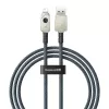 USB-A na Lightning kábel Baseus 1 m 5 V 2,4 A biely, USB PD, 480 Mbit/s