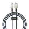 USB-A na Lightning kábel Baseus 1 m 5 V 2,4 A biely, USB PD, 480 Mbit/s