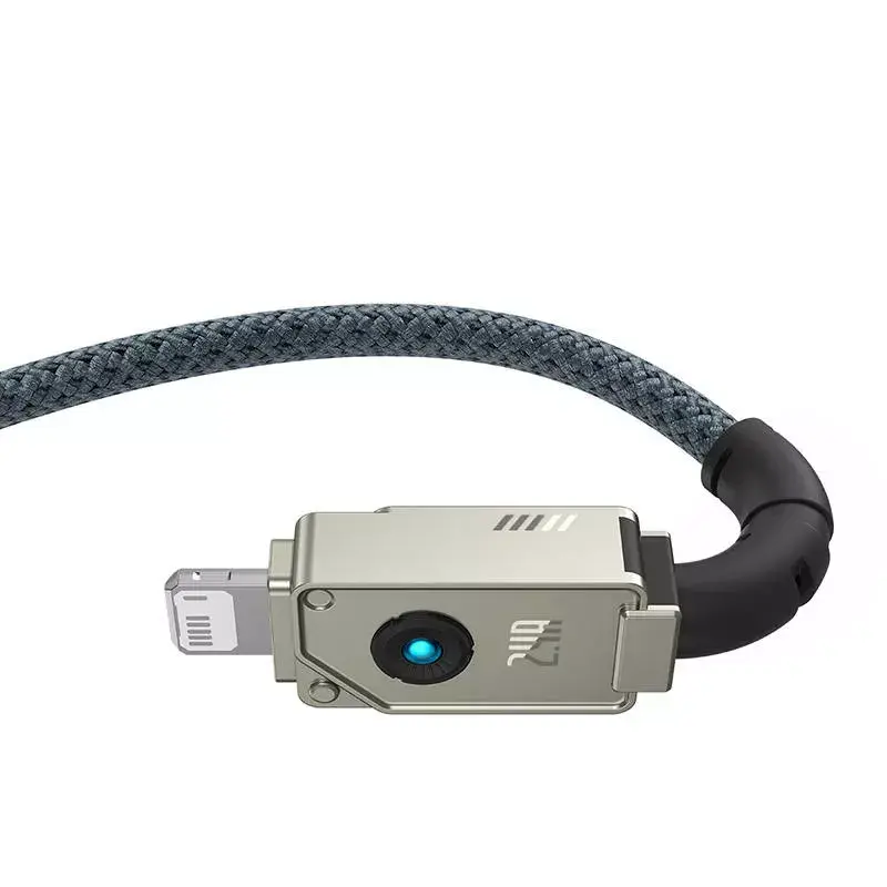 USB-A na Lightning kábel Baseus 1 m 5 V 2,4 A biely, USB PD, 480 Mbit/s
