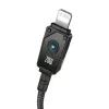 Kábel USB-C na Lightning Baseus Unbreakable 1m 20W – aramidové vlákno, 480 Mbit/s, čierny