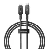 Kábel USB-C na Lightning Baseus Unbreakable 1m 20W – aramidové vlákno, 480 Mbit/s, čierny
