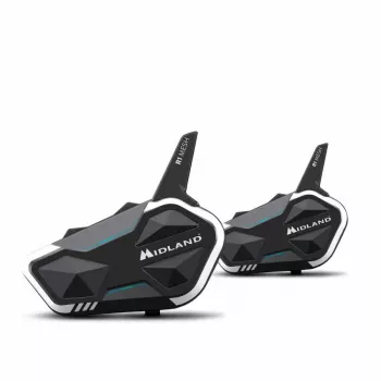 Midland R1 Mesh interkom maximálny dosah 2000 m vodoodolný čierna biela