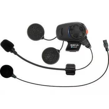 Motocyklová Bluetooth interkom Sena SMH5-10 – komunikačný set do prilby pre spojenie jazdec-spolujazdec a telefón