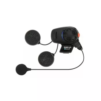 Motocyklová Bluetooth interkom Sena SMH5-10 – komunikačný set do prilby pre spojenie jazdec-spolujazdec a telefón
