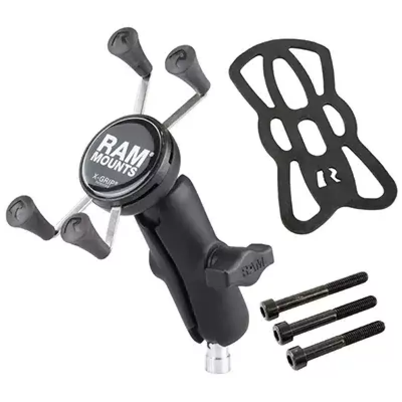 RAM Mounts X-Grip držiak na telefón motocyklová svorka riadidiel čierna