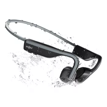 SHOKZ OpenMove slúchadlá bezdrôtové náhrdelné športové Bluetooth sivé