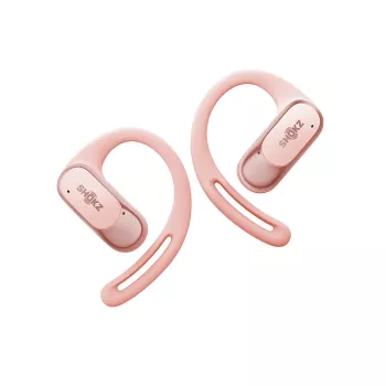 SHOKZ OpenFit Air headset bezdrôtový s háčikmi na uši hovory/hudba/šport/každodenné použitie Bluetooth ružový