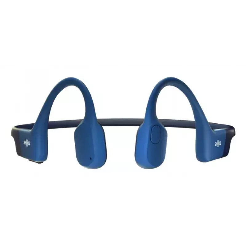 Bezdrôtový náhrdelné športový headset Shokz OpenRun — kostné vedenie, Bluetooth, 20–20000 Hz, 33 m, modrý