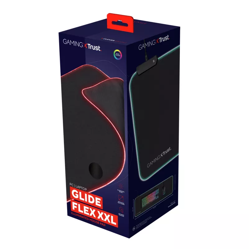 Trust GXT 764 Glide-Flex XXL herná podložka pod myš čierna