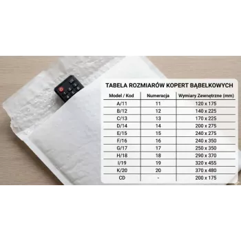 Bublinkové zasielacie obálky BSTech K20 — 370 x 480 mm, 50 ks, vystlané ochranné obálky
