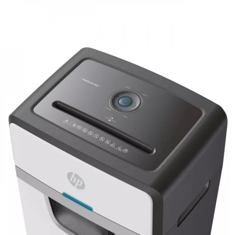 HP OneShred 24CC skartovač čiastočný rez 65 dB 22 cm biela, čierna