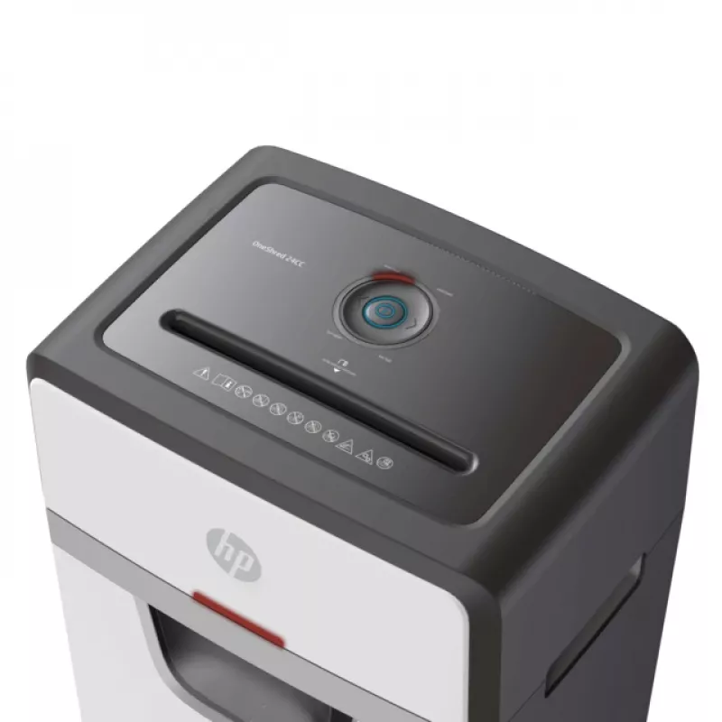 HP OneShred 24CC skartovač čiastočný rez 65 dB 22 cm biela, čierna