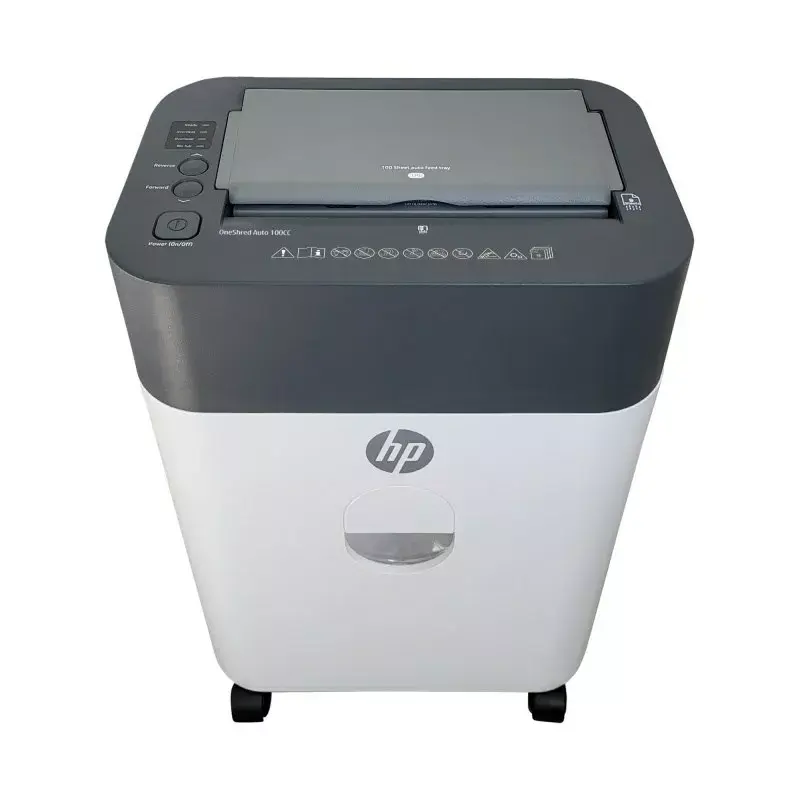HP OneShred Auto 100CC skartovač krížový rez 68 dB 22 cm biela