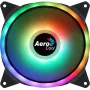 Aerocool DUO14 PC ventilátor 14 cm ARGB LED Dual Ring antivibračný 6-pin čierny