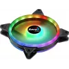 Aerocool DUO14 PC ventilátor 14 cm ARGB LED Dual Ring antivibračný 6-pin čierny