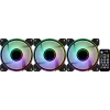Aerocool MIRAGE12PRO Kit 3xFan PC 12 cm ARGB 6 Pins Hub tichý čierny