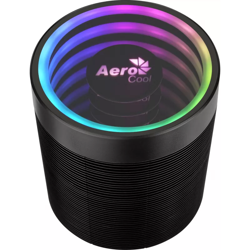 Vzduchový chladič AEROCOOL Mirage 5, 5 heatpipe 6 mm, 60 mm ventilátor, TDP 150 W, čierny