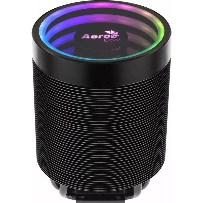 Vzduchový chladič AEROCOOL Mirage 5, 5 heatpipe 6 mm, 60 mm ventilátor, TDP 150 W, čierny