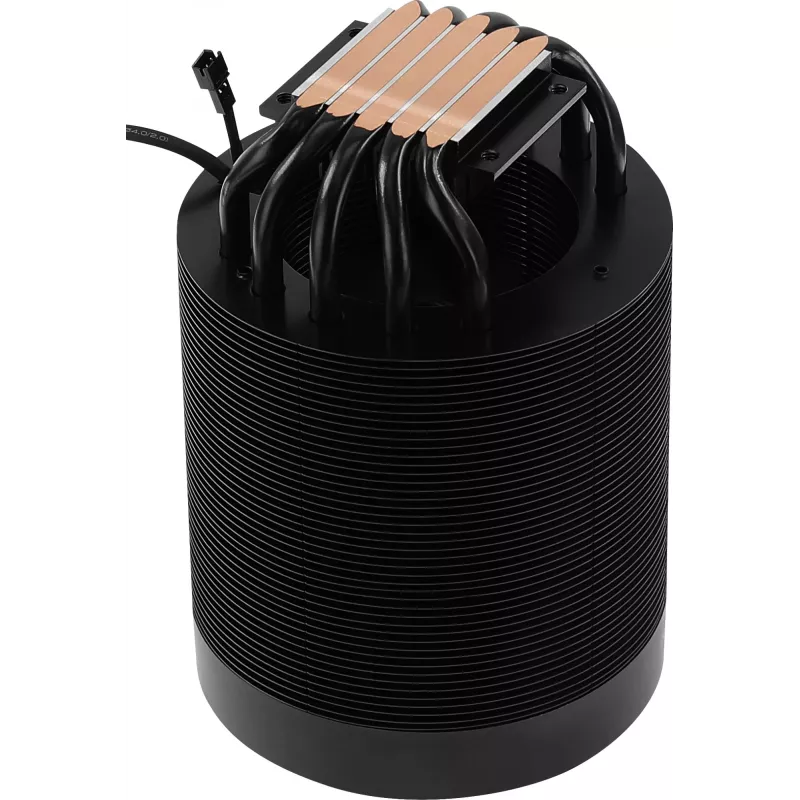Vzduchový chladič AEROCOOL Mirage 5, 5 heatpipe 6 mm, 60 mm ventilátor, TDP 150 W, čierny