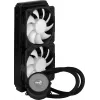 Aerocool PGS Mirage L240 ARGB vodné chladenie procesora, 2300 ot./min, 4-pinové, čierne