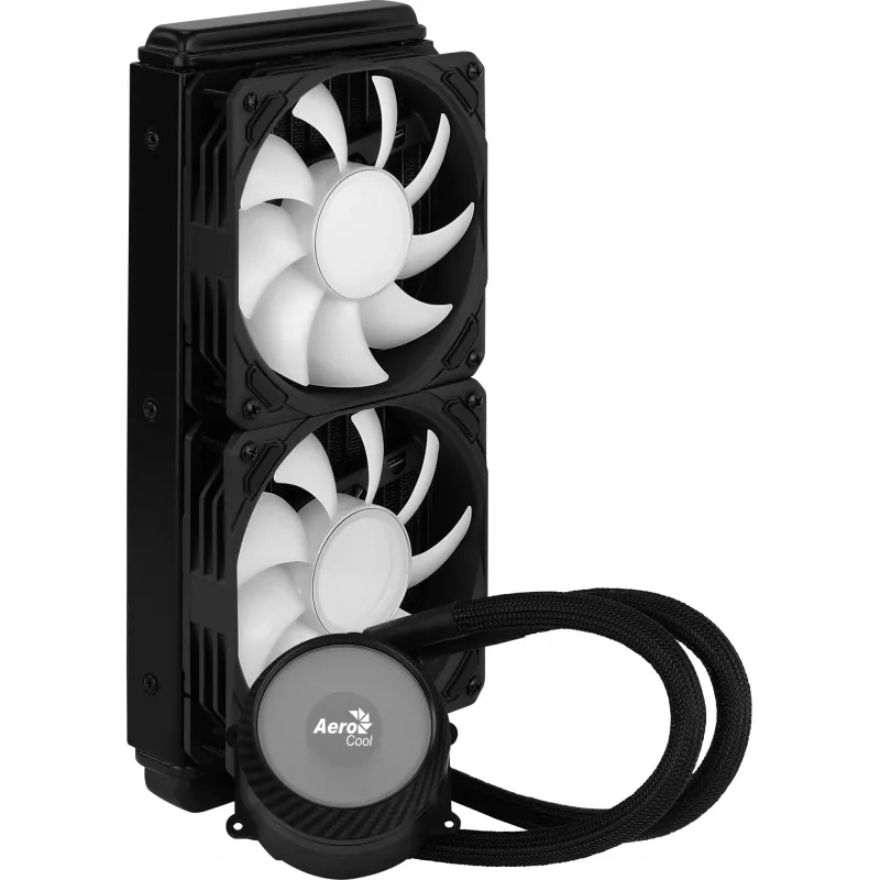 Aerocool PGS Mirage L240 ARGB vodné chladenie procesora, 2300 ot./min, 4-pinové, čierne