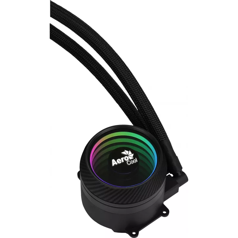 Aerocool PGS Mirage L240 ARGB vodné chladenie procesora, 2300 ot./min, 4-pinové, čierne
