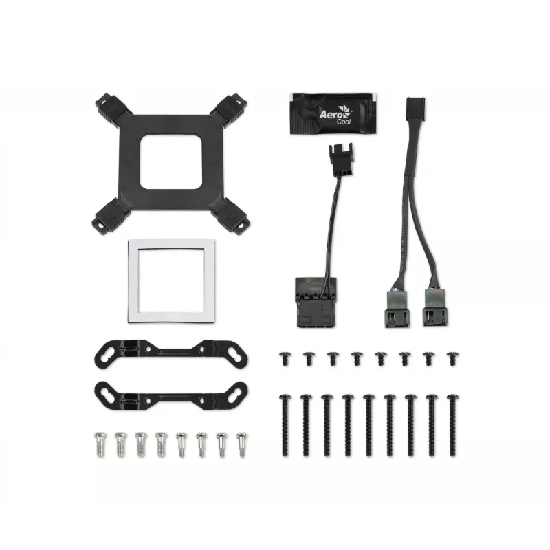 Aerocool PGS Mirage L240 ARGB vodné chladenie procesora, 2300 ot./min, 4-pinové, čierne