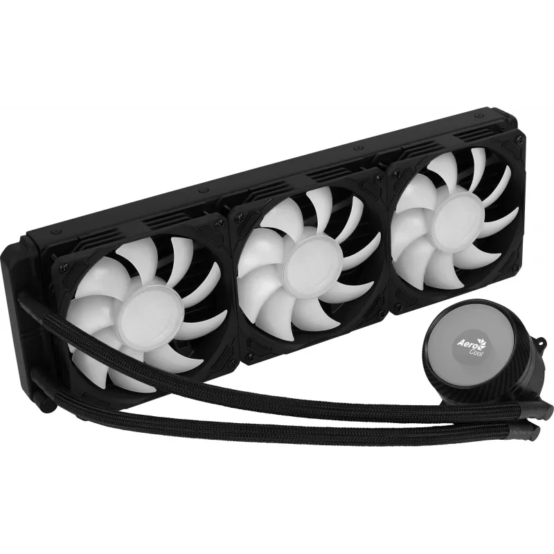 Aerocool MIRAGEL360 kvapalinové CPU chladenie 3x12 cm ARGB ventilátor TDP 550W čierny