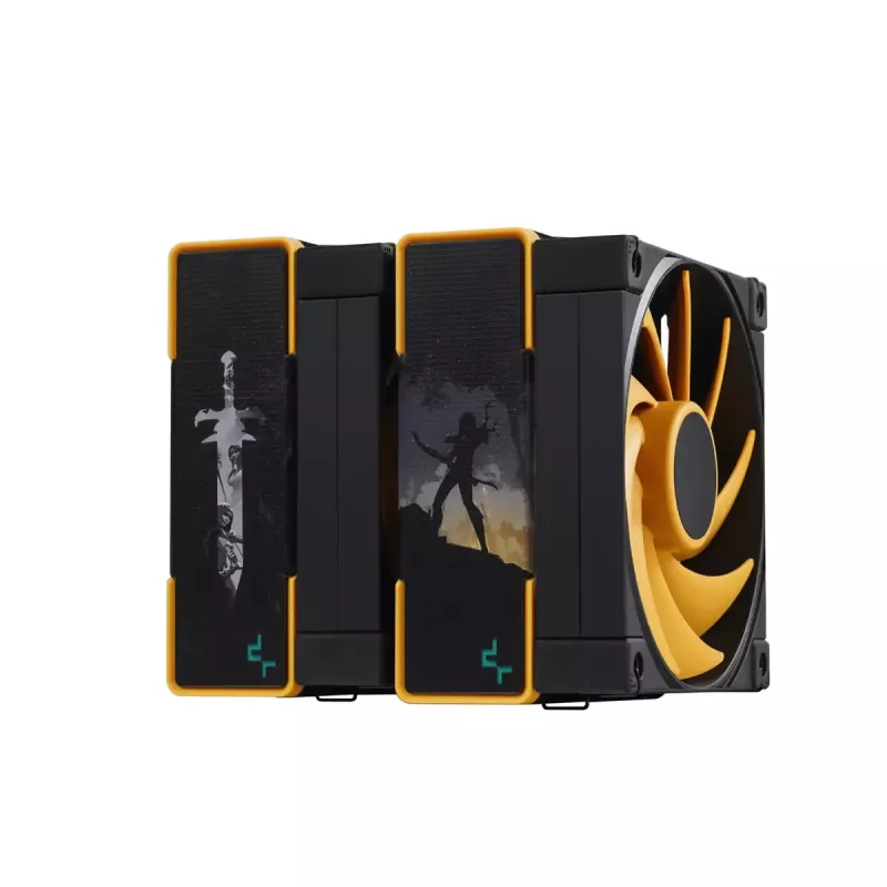 Vzduchový chladič DeepCool AK620 Zero Dark Zoria 12 cm čierny žltý