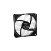 120 mm skriňový ventilátor DeepCool RF120 — biely/čierny, 120×25 mm, 4-pol PWM, RGB LED, hydrodynamické ložisko