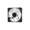 120 mm skriňový ventilátor DeepCool RF120 — biely/čierny, 120×25 mm, 4-pol PWM, RGB LED, hydrodynamické ložisko